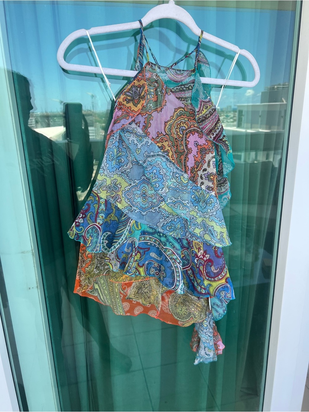 Zara Multicolor Paisley Halter Top